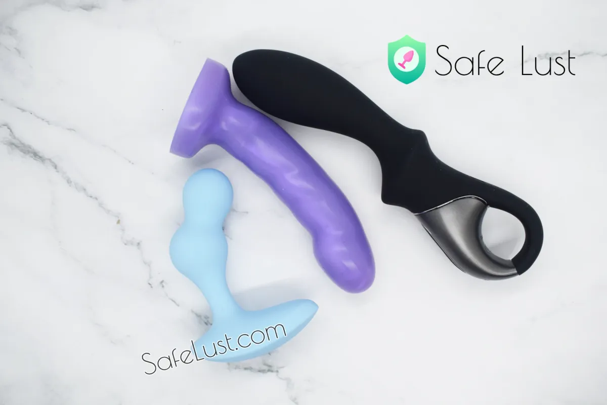 Three body-safe silicone sex toys